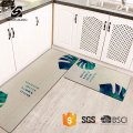 Washable Non-slip Cotton Linen Absorbent Entrance Door Mat rubber back kitchen mat